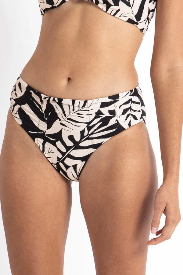 Sunseeker Camo Ruched Midrise Pant Splash Swimwear Bikini Bottoms